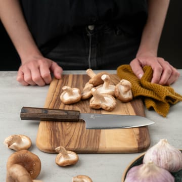 Hana santokukniv 12,5 cm - Rustfritt stål-pakkawood - Yaxell