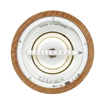 Berlin pepperkvern blank hvit - 18 cm - Zassenhaus