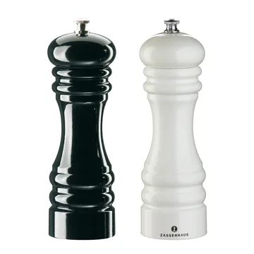 Berlin salt- og pepperkvern sett - svart-hvit - Zassenhaus