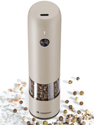 Köln elektrisk pepperkvern - Grå, 14 cm - Zassenhaus