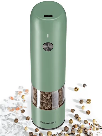 Köln elektrisk pepperkvern - Grønn, 14 cm - Zassenhaus