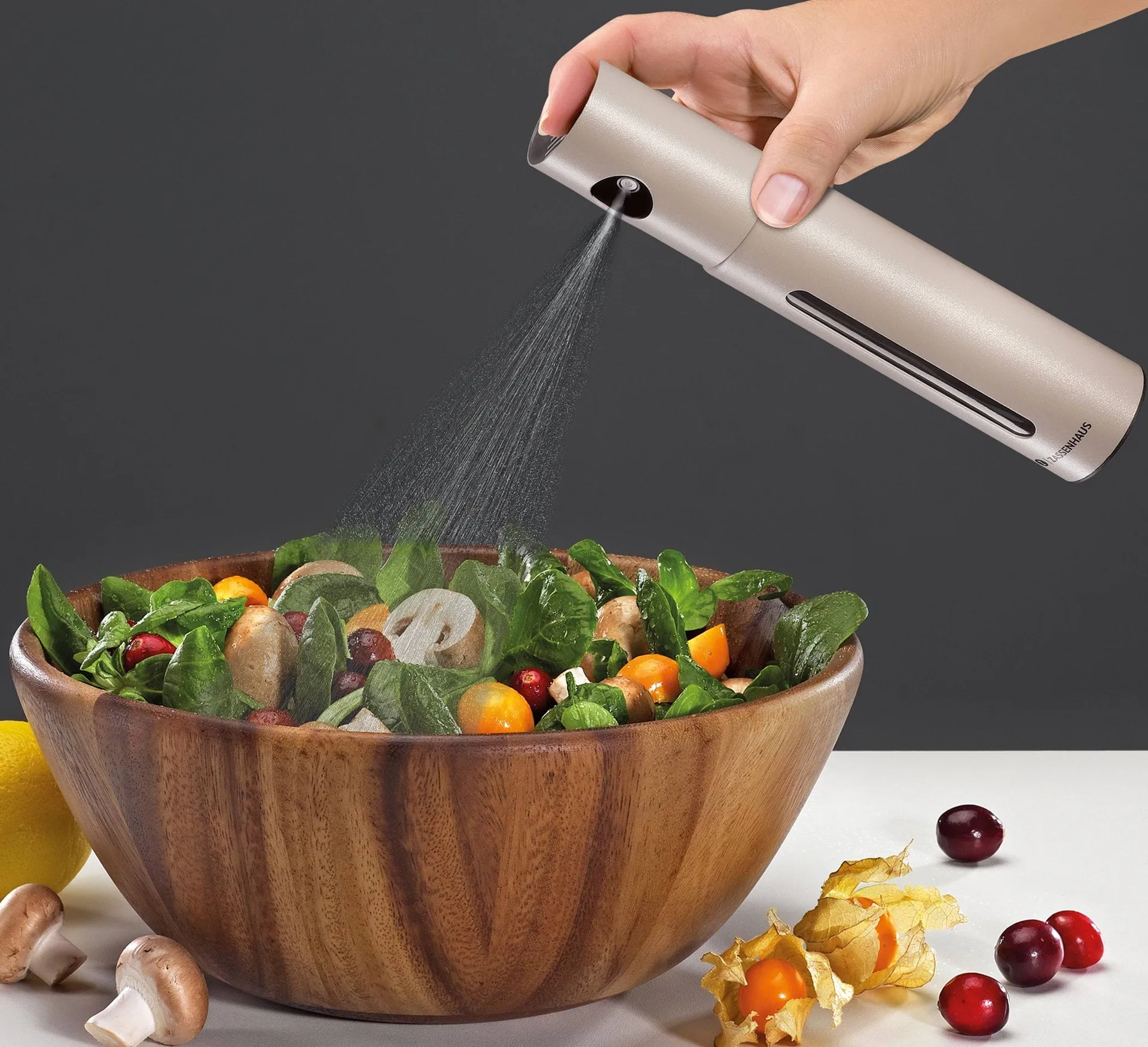 Oleon sprayflaske for olje, Grå Zassenhaus