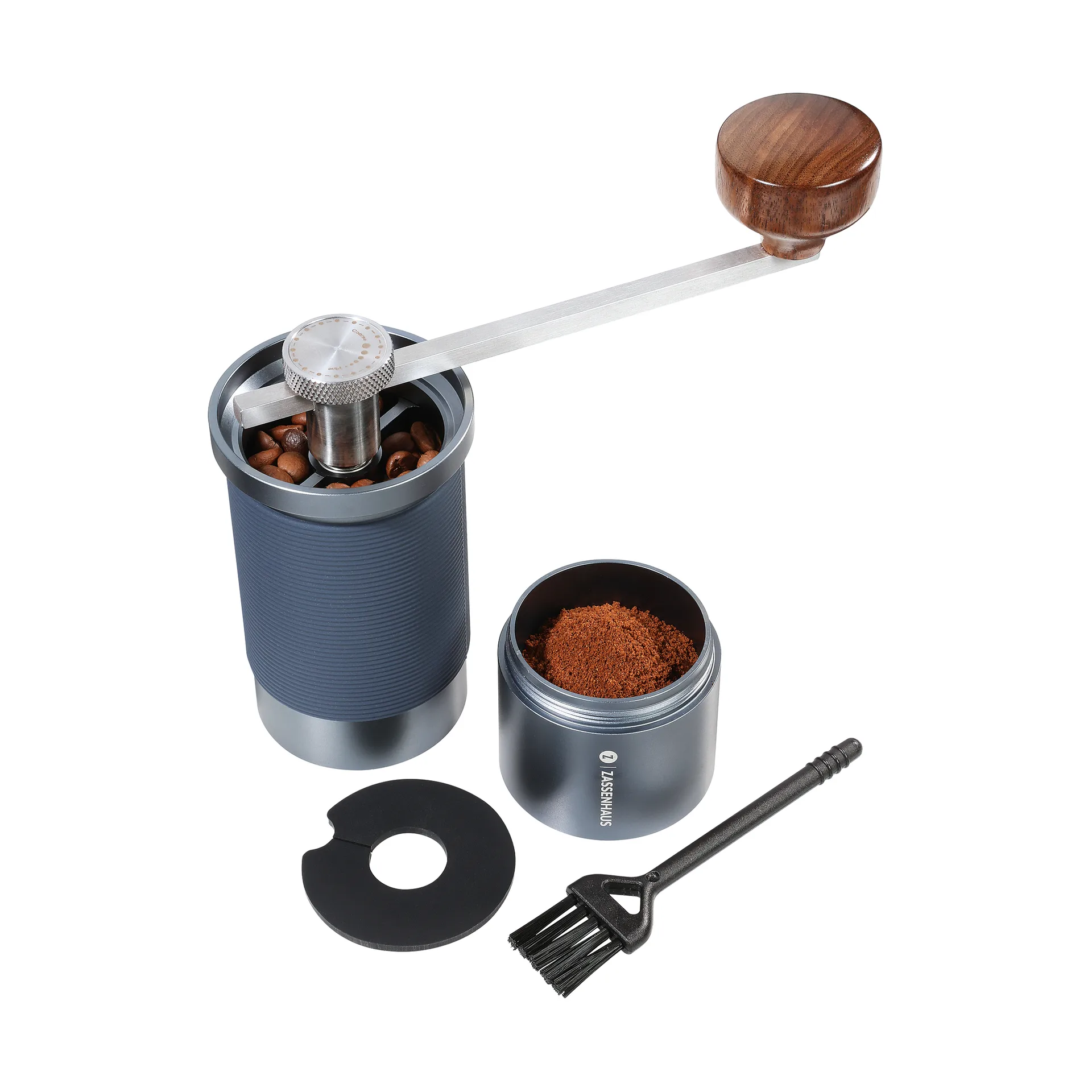 Zassenhaus Master kaffe-/espressokvern, Blå Zassenhaus