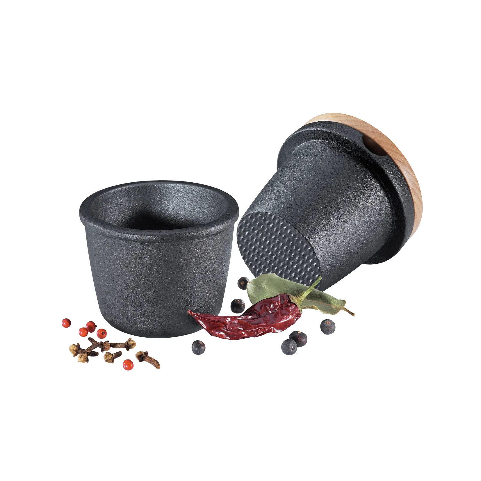 Zassenhaus mortel oppbevaringsboks med trelokk, 2 deler Zassenhaus