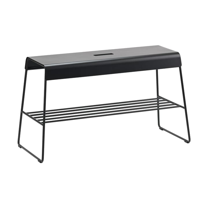 A-bench outdoor benk med hylle 45 cm - Black - Zone Denmark