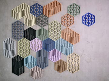 Hexagon gryteunderlag stor - Fog blue - Zone Denmark