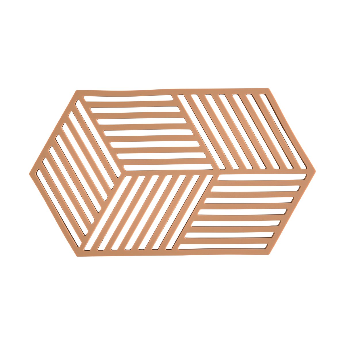 Zone - Hexagon bordskåner 24 cm light terracotta