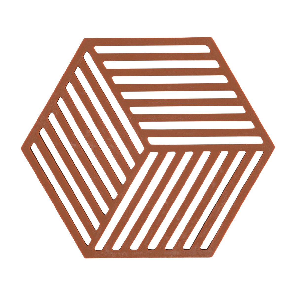Zone Denmark Hexagon gryteunderlag Terrakotta