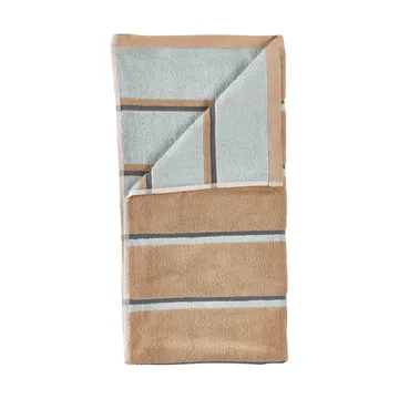 Sauna Håndkle - Camel-ice blue-olive green, 70x140 cm - Zone Denmark