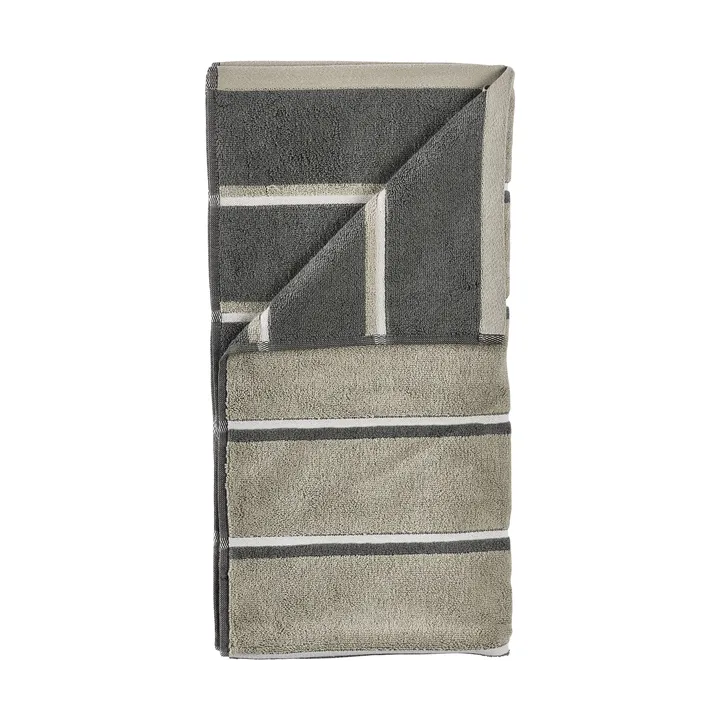Sauna Håndkle - Eucalyptus-olive green-soft grey, 50x100 cm - Zone Denmark