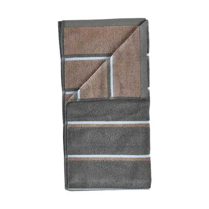 Sauna Håndkle - Olive green-taupe-blue fog, 70x140 cm - Zone Denmark