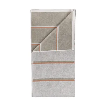 Sauna Håndkle - Soft grey-eucalyptus-terracotta, 50x100 cm - Zone Denmark