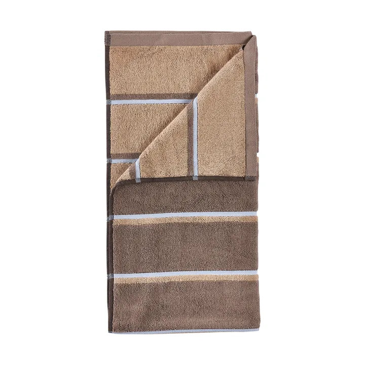Sauna Håndkle - Taupe-camel-sky blue, 70x140 cm - Zone Denmark