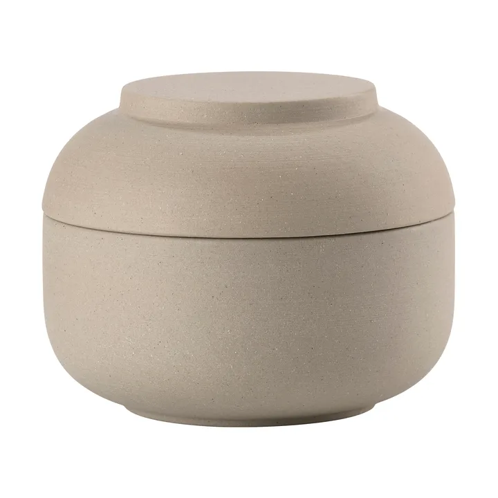 Sensu boks med lokk Ø10,5x7,5 cm - Taupe - Zone Denmark