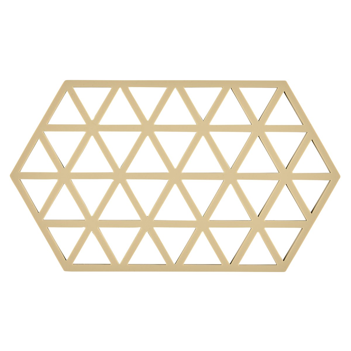 Zone Denmark Triangles gryteunderlag 14x24 cm Warm sand
