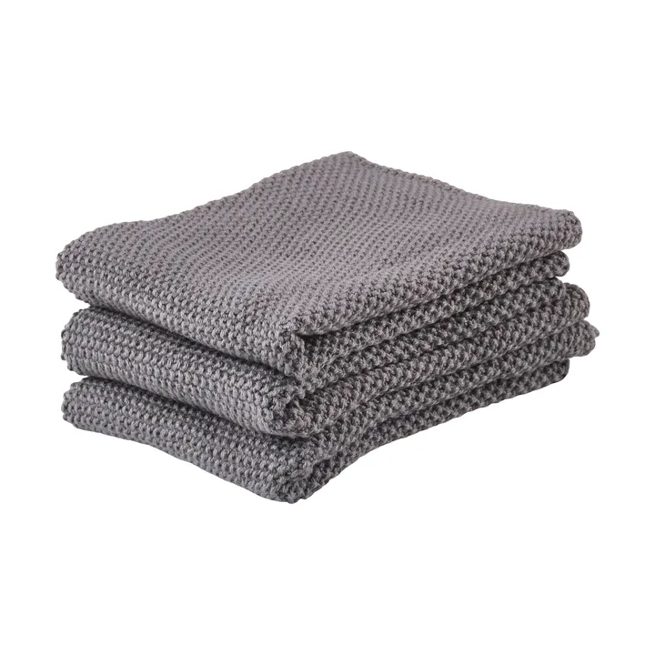 Zone oppvaskklut 3-pakning - Grey - Zone Denmark