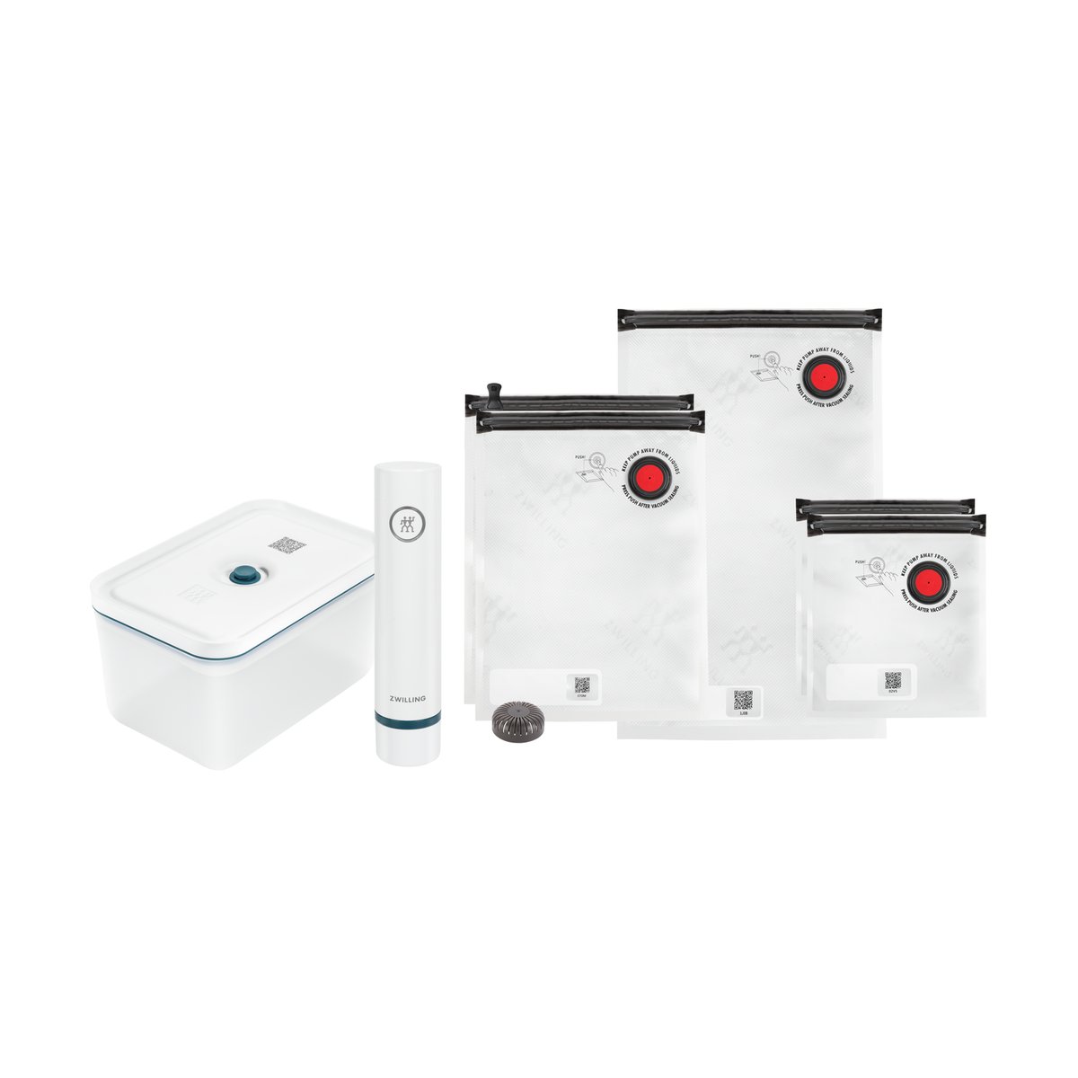 ZWILLING 36815-013-0, Blå, Vakuumforsegling, Knapper, 110 - 240 V, 1,08 kg, Plast