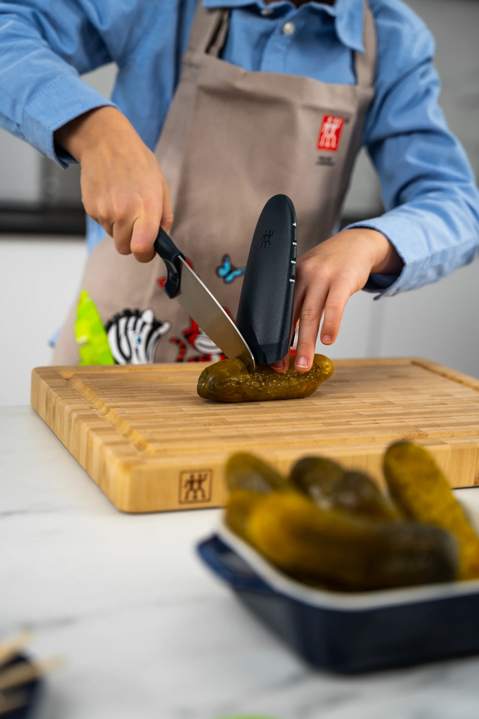 Twinny kokkekniv 10 cm, Blå Zwilling