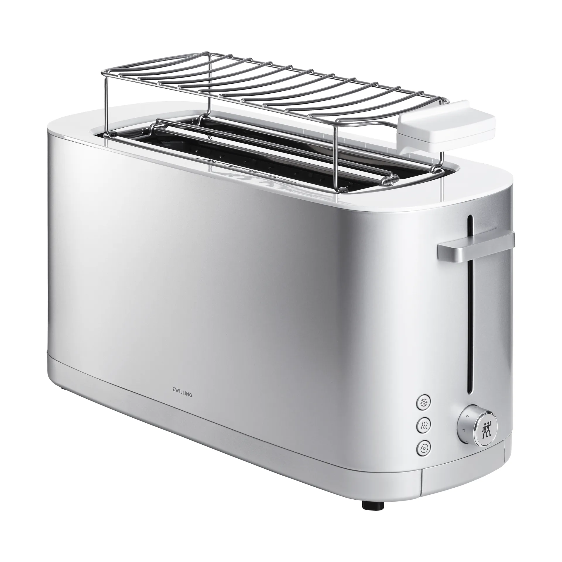 Zwilling brødrister med brødvarmer 2 lange rom, Sølv Zwilling