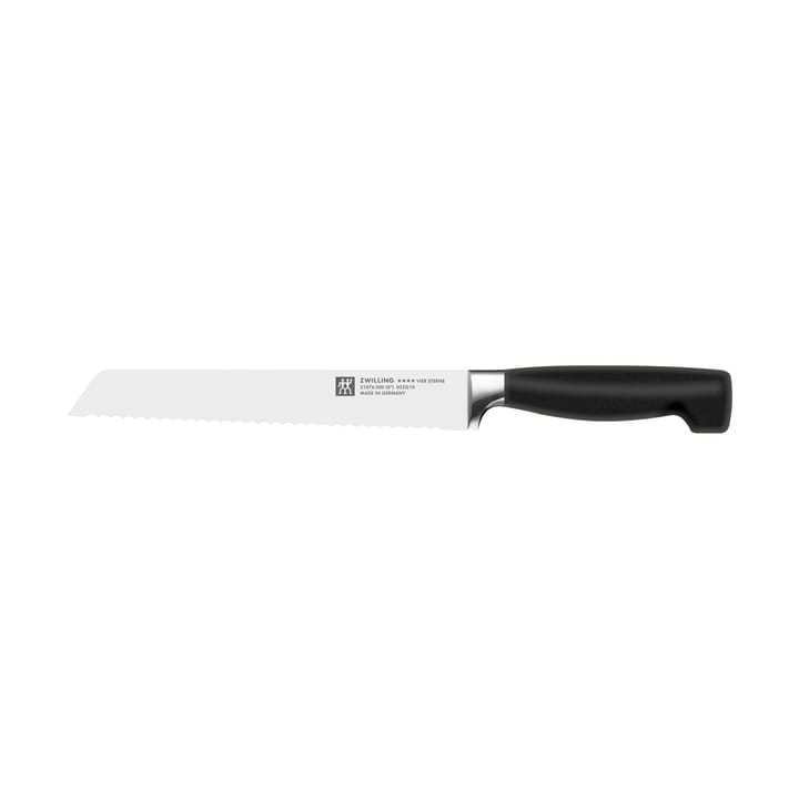 Zwilling Four star brødkniv 20 cm - Svart-rustfritt stål - Zwilling