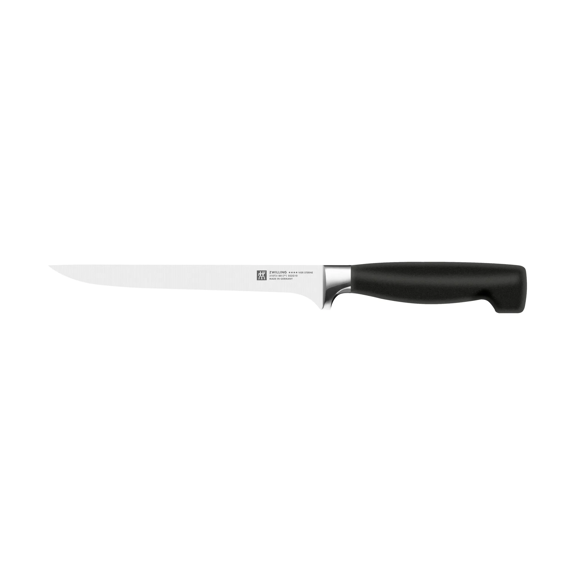 Zwilling Four star fileteringskniv 18 cm, Svart-rustfritt stål Zwilling