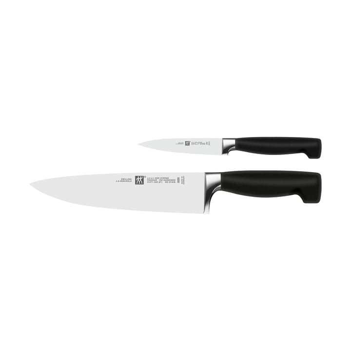 Zwilling Four star knivsett 2 deler - Svart-rustfritt stål - Zwilling
