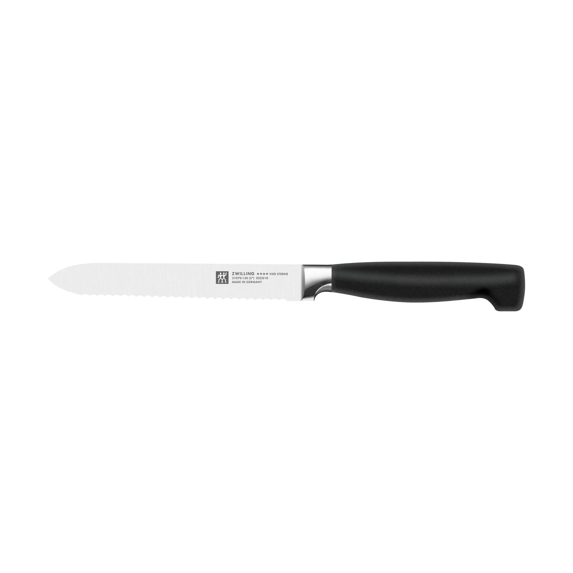 Zwilling Four star tagget universalkniv  13 cm, Svart-rustfritt stål Zwilling