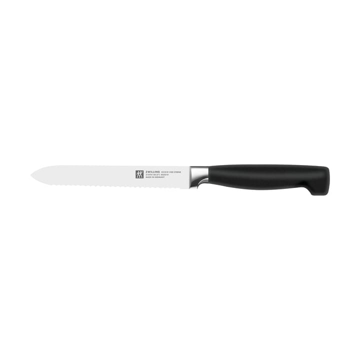 Zwilling Four star tagget universalkniv  13 cm - Svart-rustfritt stål - Zwilling