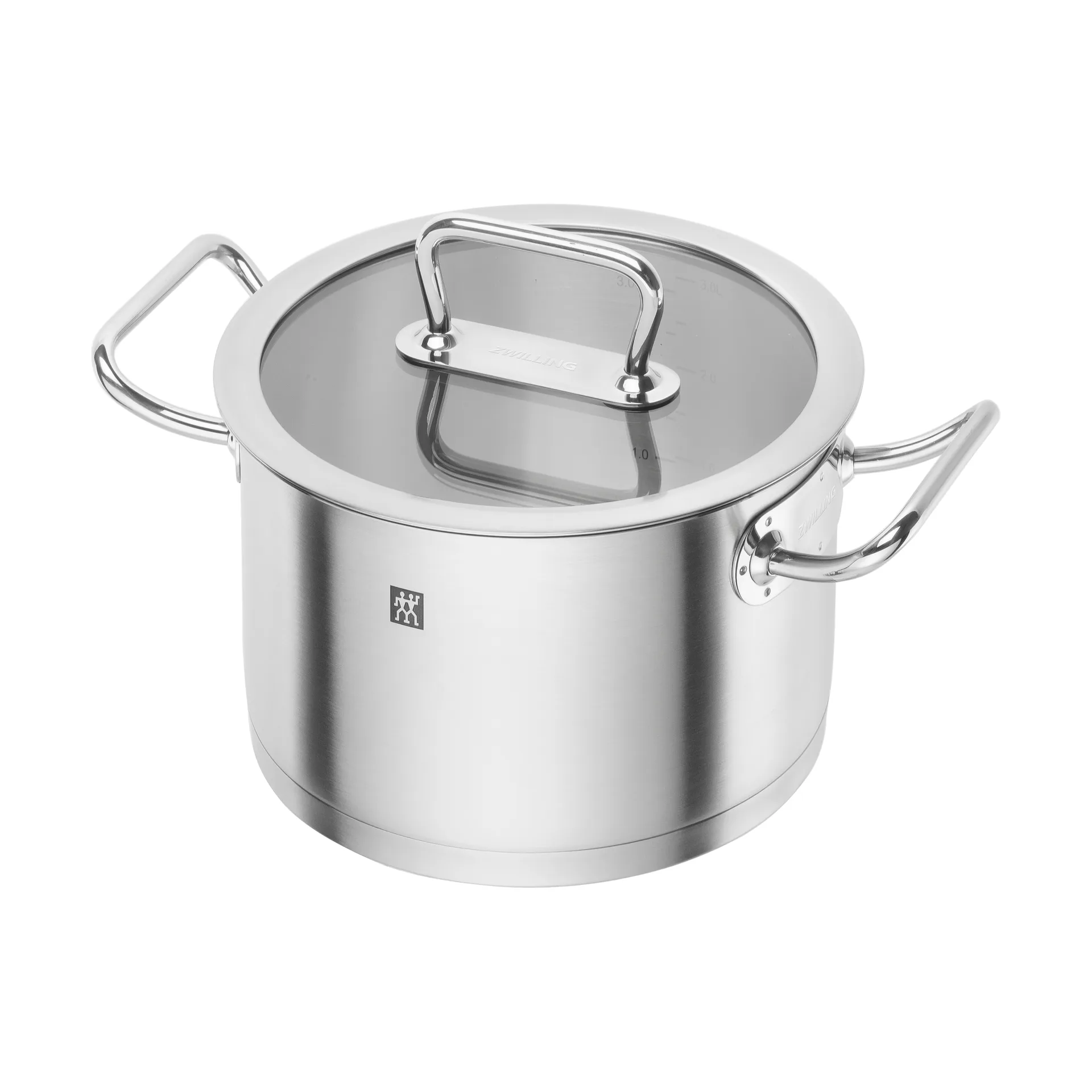 Zwilling pro gryte høy med glasslokk rustfritt stål, 3,5 L Zwilling