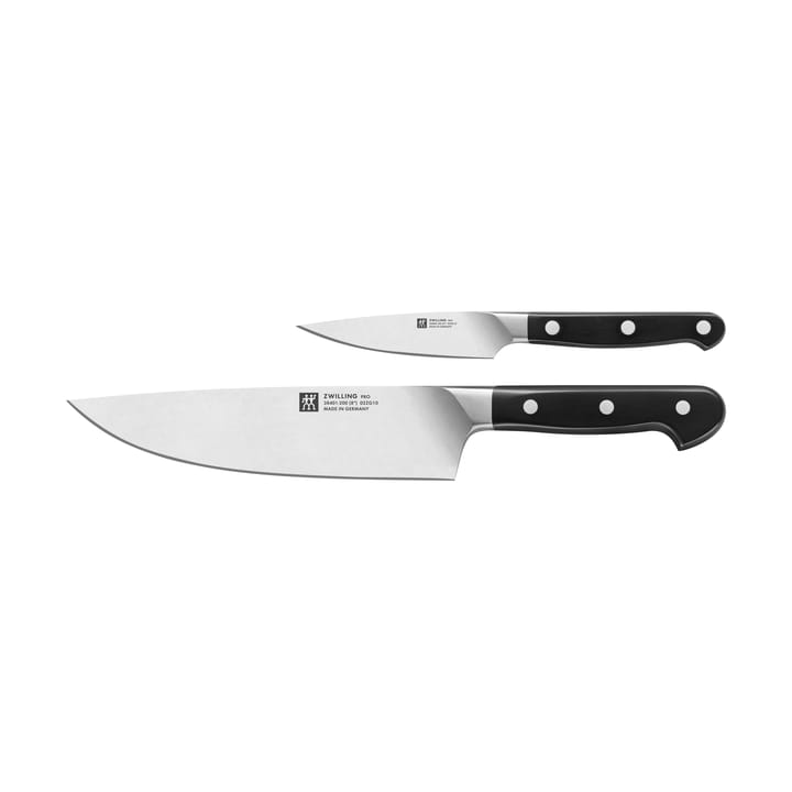 Zwilling Pro knivsett 2 deler - Svart-rustfritt stål - Zwilling