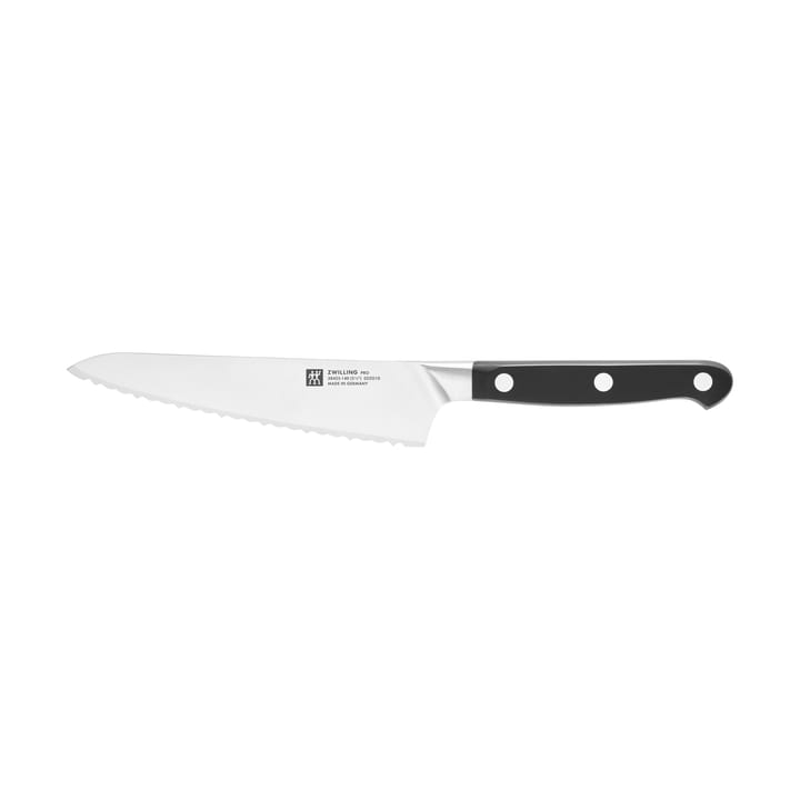 Zwilling Pro kompakt tagget kokkekniv 14 cm - Svart-rustfritt stål - Zwilling