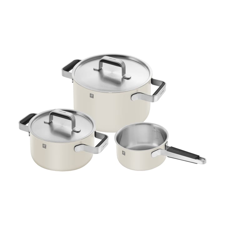 Zwilling Pure kasserollesett 5 deler - Elfenbenshvit - Zwilling