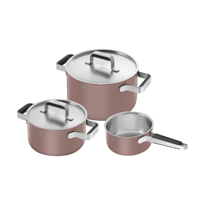 Zwilling Pure kasserollesett 5 deler - Rosa - Zwilling
