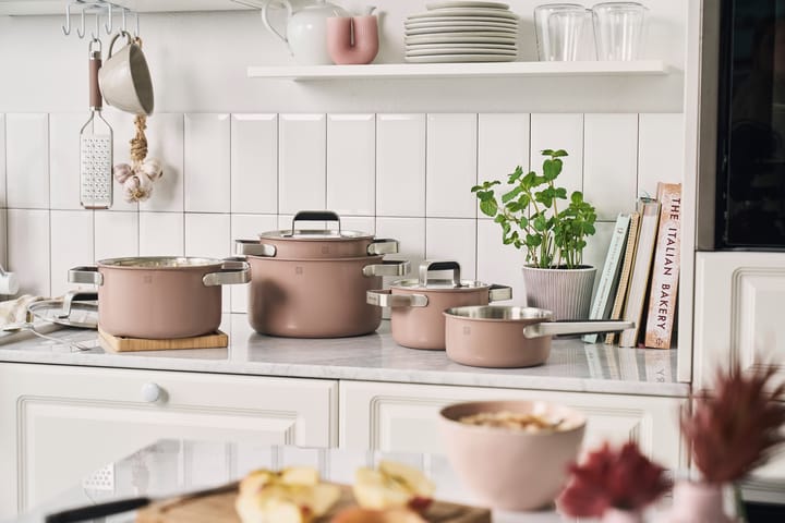 Zwilling Pure kasserollesett 5 deler, Rosa Zwilling