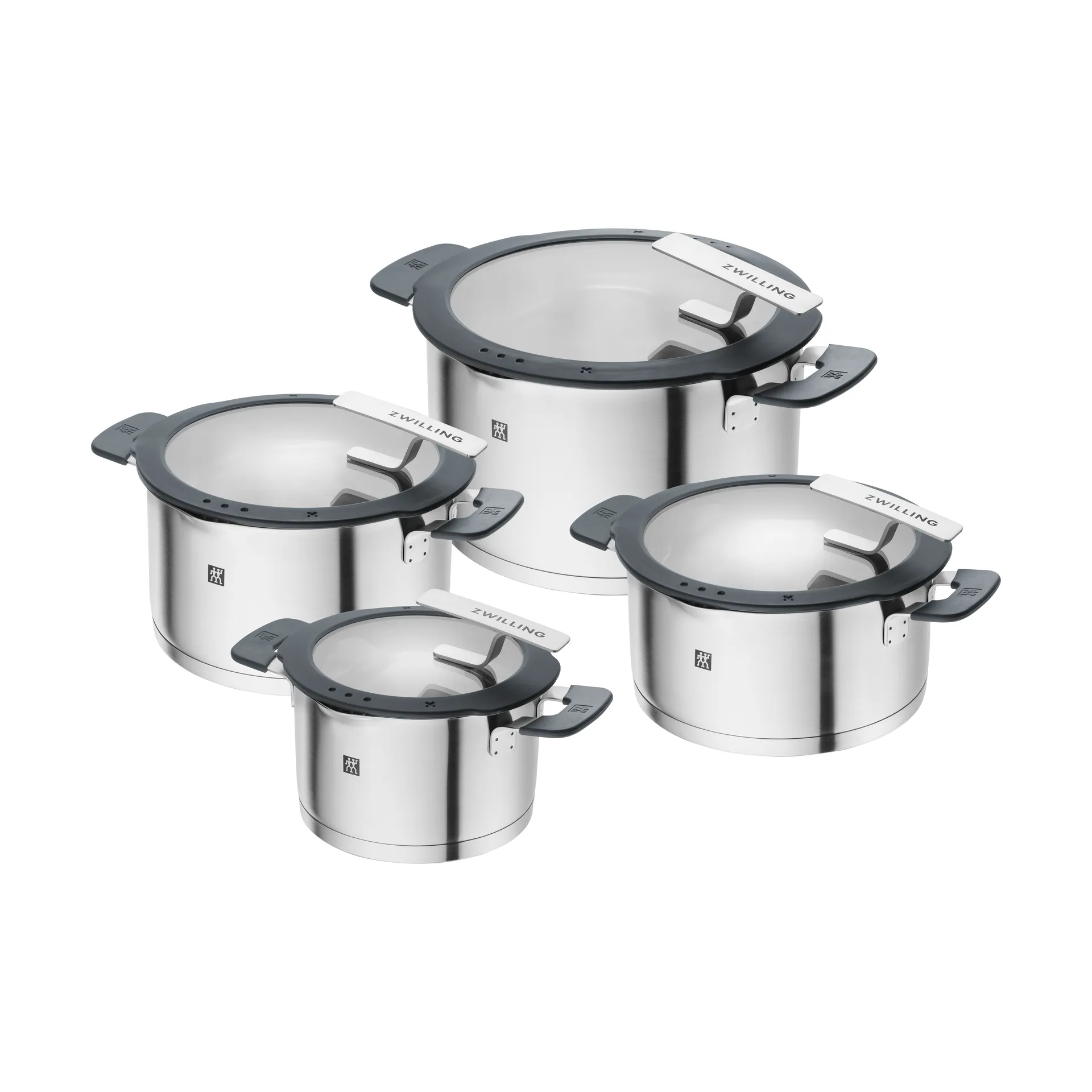 Zwilling Simplify gryte/kasserollesett 8 deler, Rustfritt stål Zwilling