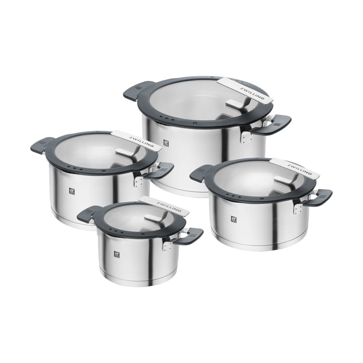 Zwilling Simplify gryte/kasserollesett 8 deler - Rustfritt stål - Zwilling