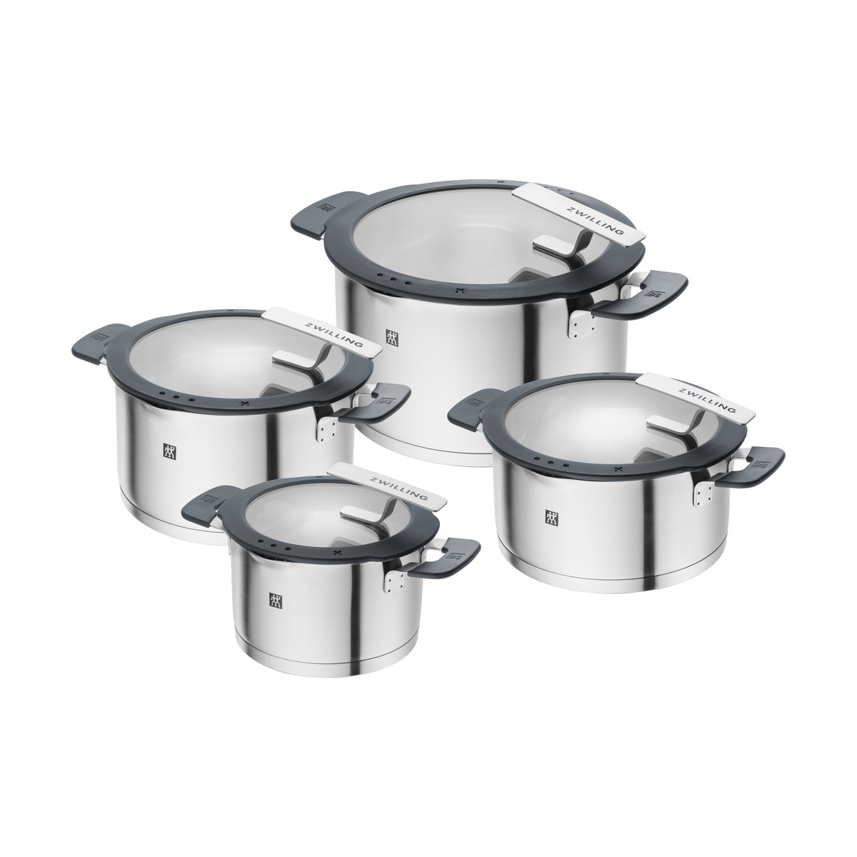 Zwilling Zwilling Simplify gryte/kasserollesett 8 deler Rustfritt stål