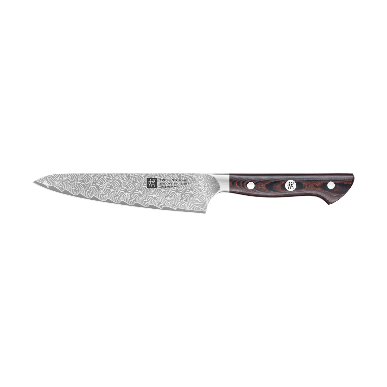 Zwilling Zwilling Tanrei kompakt kokkekniv 14 cm Damaskus-svart