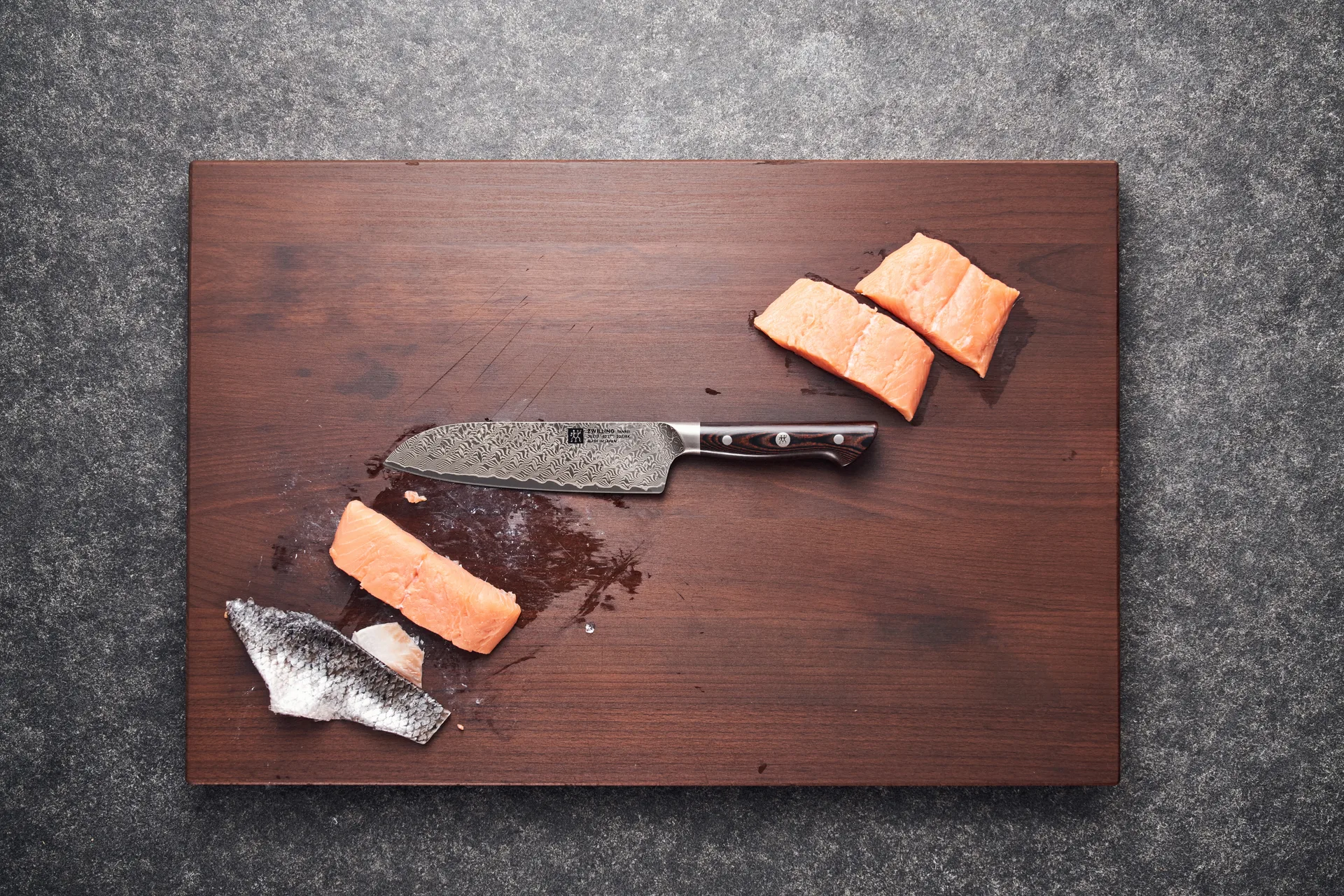 Zwilling Tanrei skrellekniv 10 cm, Damaskus-svart Zwilling