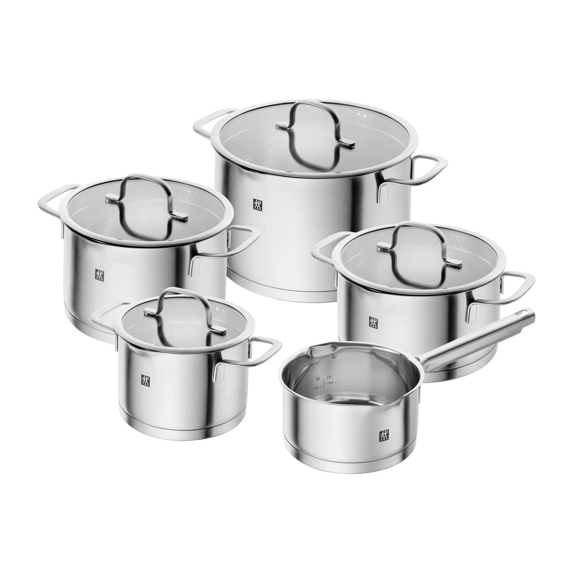 Zwilling TrueFlow grytesett 5 deler, Sølv Zwilling
