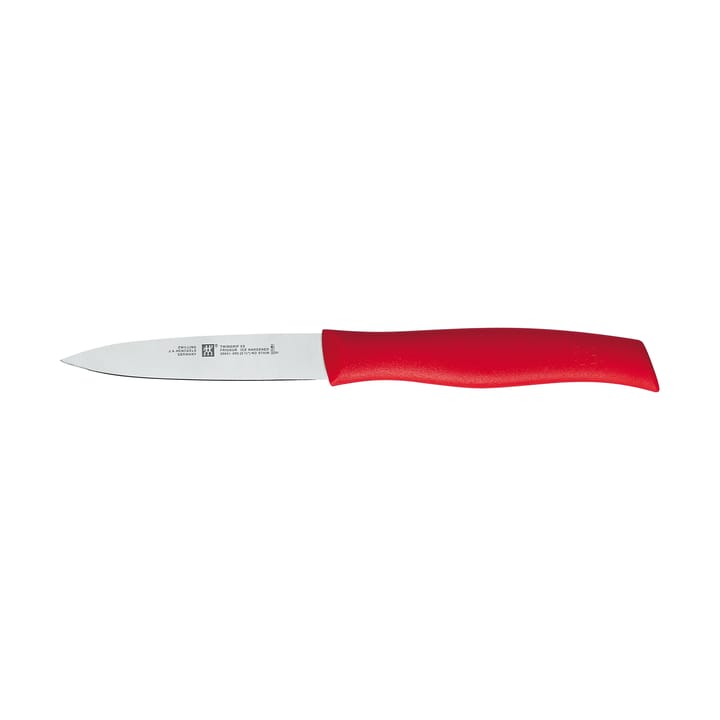 Zwilling Twin grip spiss grønnsakskniv 9 cm - Rød-rustfritt stål - Zwilling