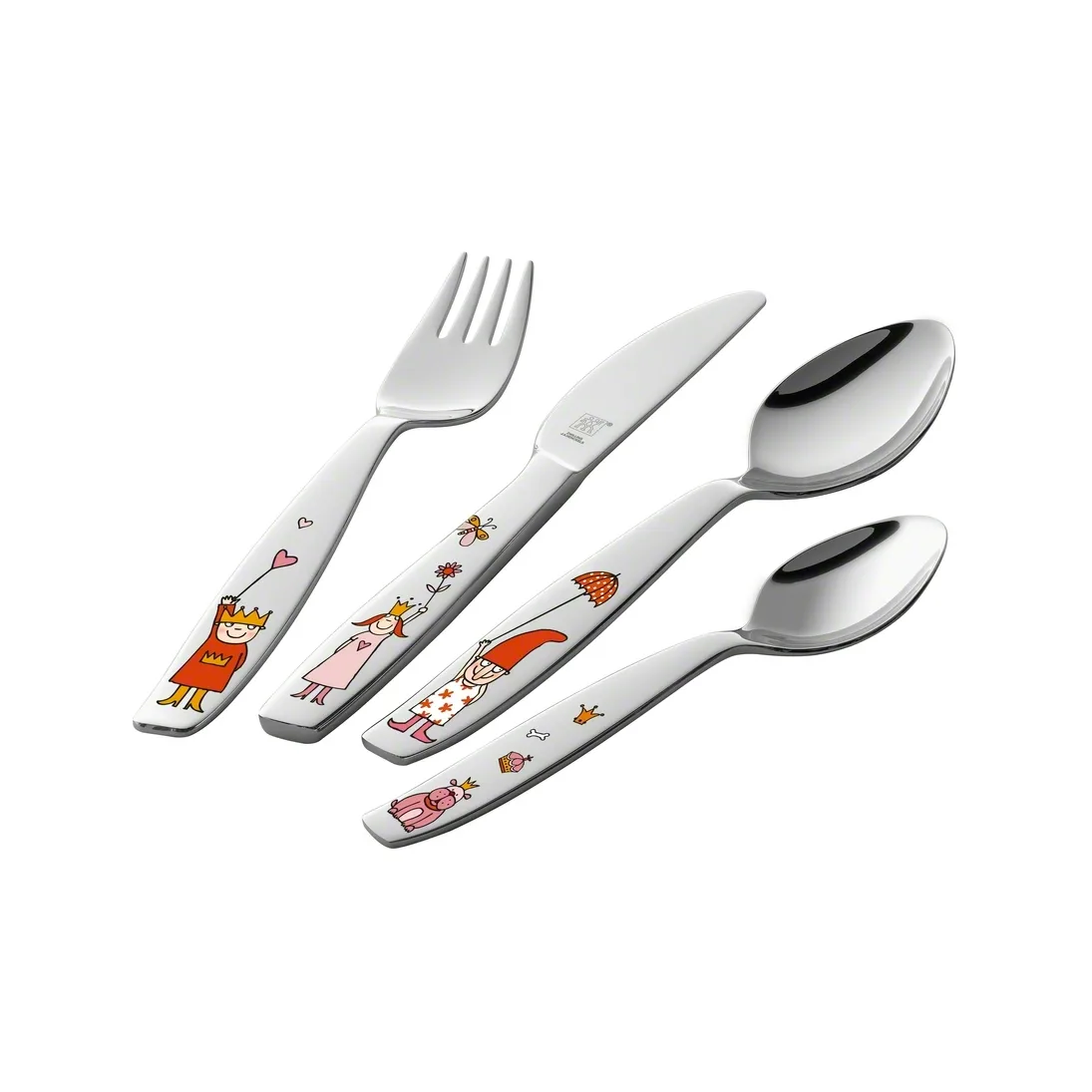 Zwilling Twin Kids Prinsesse barnebestikk 4 deler, 4 deler Zwilling